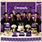 Class of 2026 Graduation Decorations Kit - Purple and Gold Congrats Grad Banner Set with Backdrop, Porch Signs, Hanging Swirls, Honeycomb Centerpieces, and Balloons - Complete Graduation Party Supplies